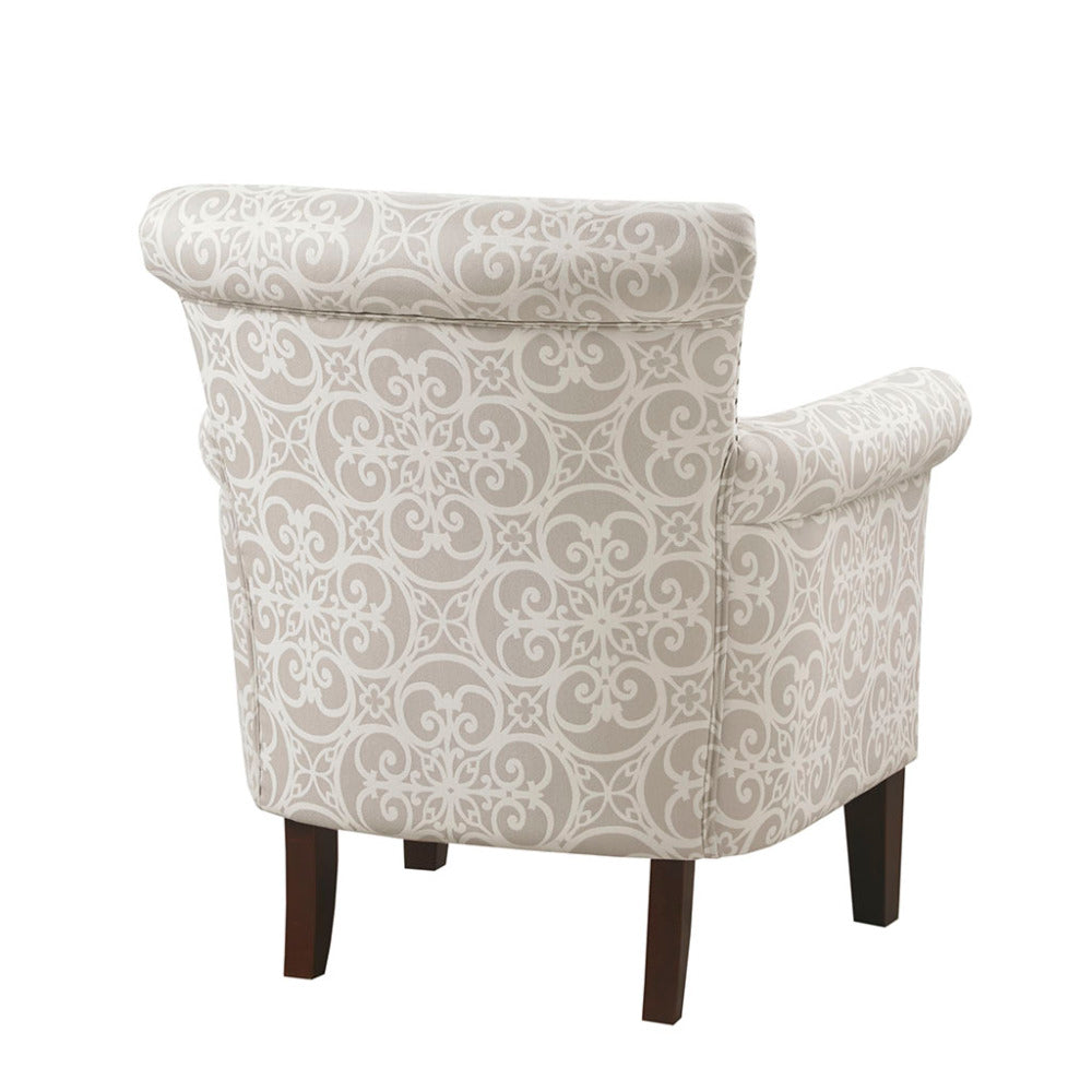 Tight Back Club Chair | Nailhead Trim, Solid Wood Legs, 300 lb Capacity