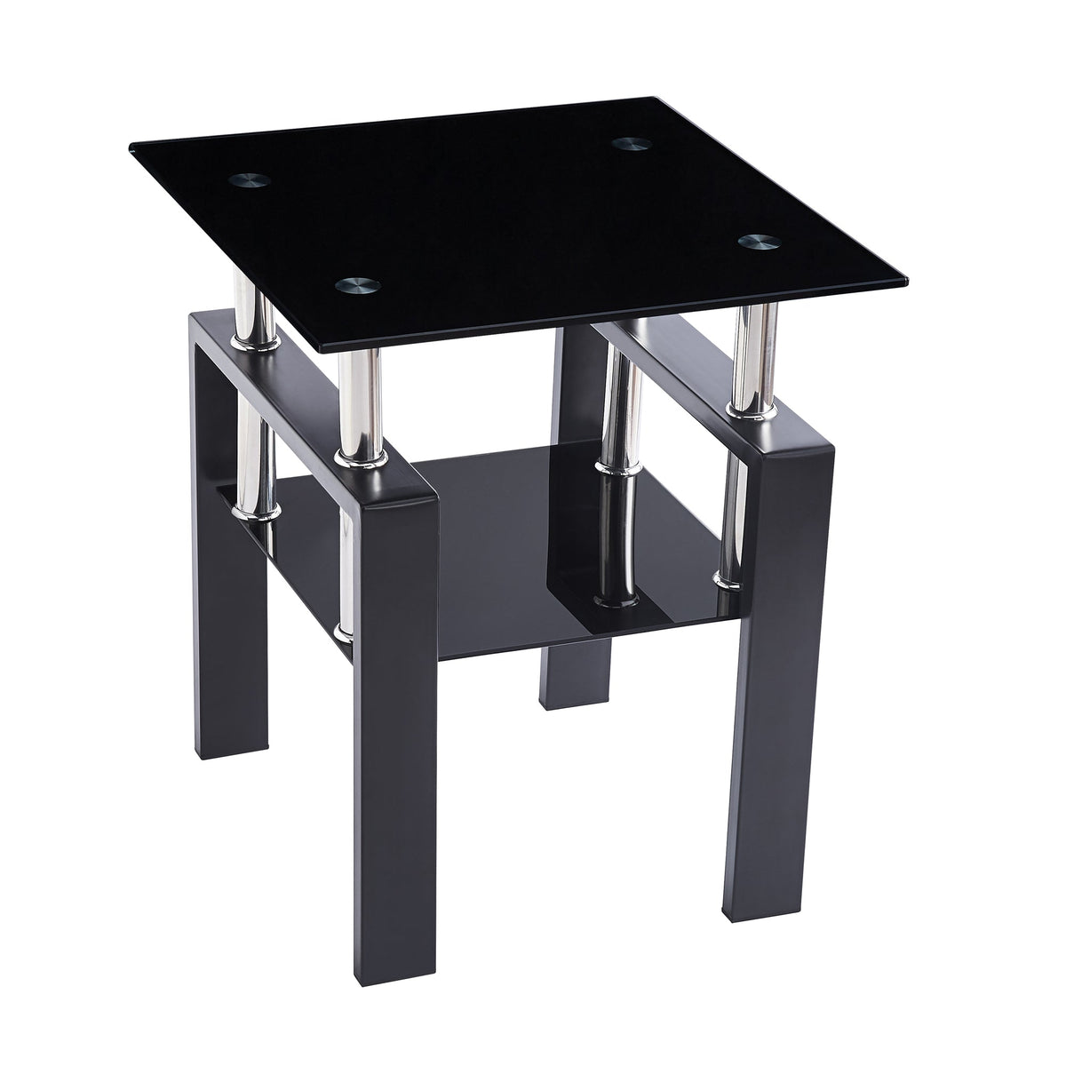 Tempered Black Glass Sofa Table