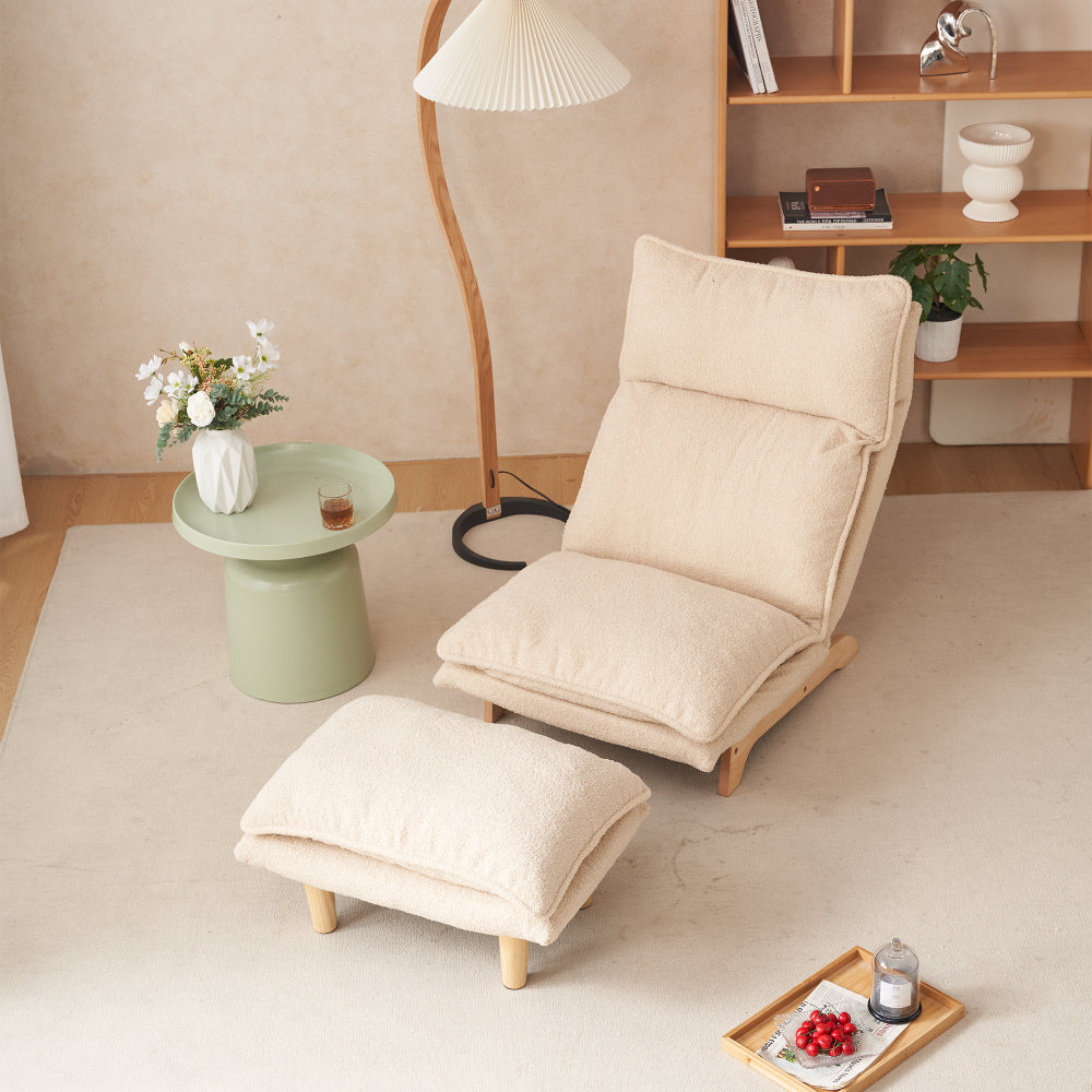 Foldable Recliner Sofa Chair | Ergonomic Lazy Lounge Chair with Adjustable Back & Headrest