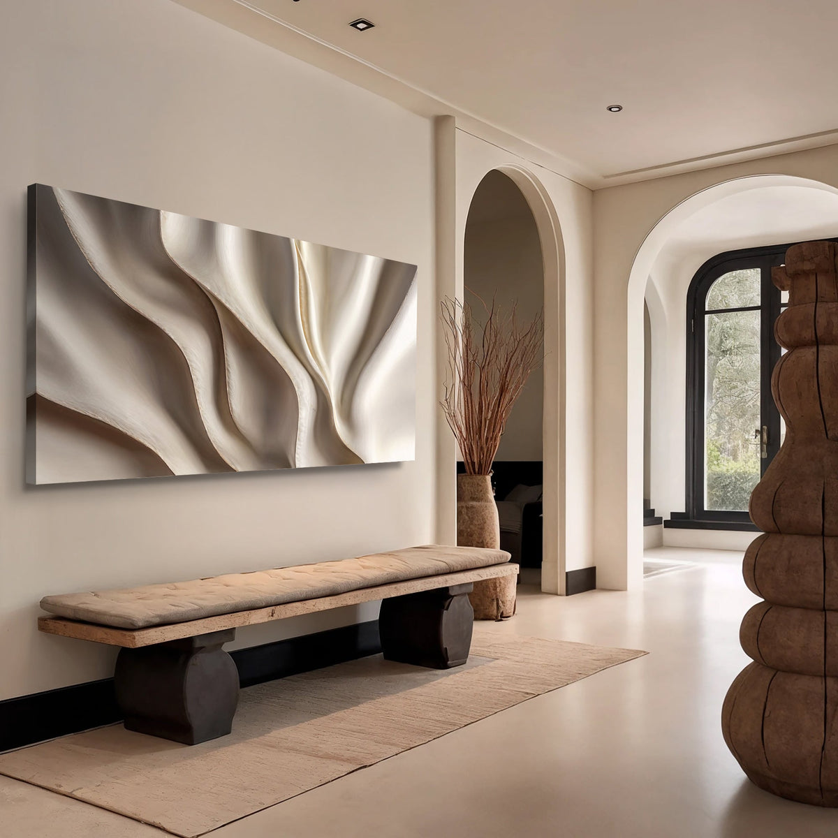 Beige Minimalist Wall Art V