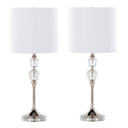 26" Contemporary Crystal Table Lamp