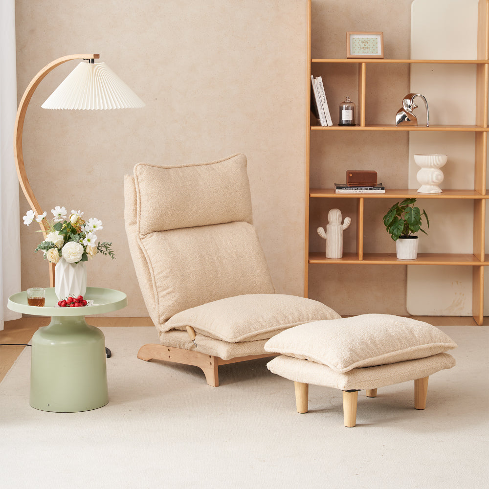 Foldable Recliner Sofa Chair | Ergonomic Lazy Lounge Chair with Adjustable Back & Headrest