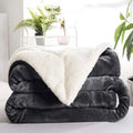 Multi-size Warm Thickening Fleece Blanket Reversible Soft Fluffy Home Company Large Bed Double-layer Throw Blankets Gift