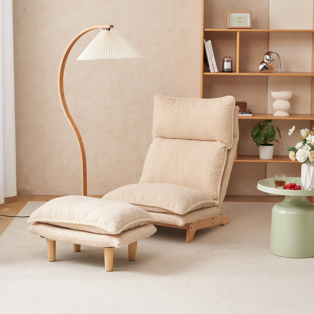 Foldable Recliner Sofa Chair | Ergonomic Lazy Lounge Chair with Adjustable Back & Headrest