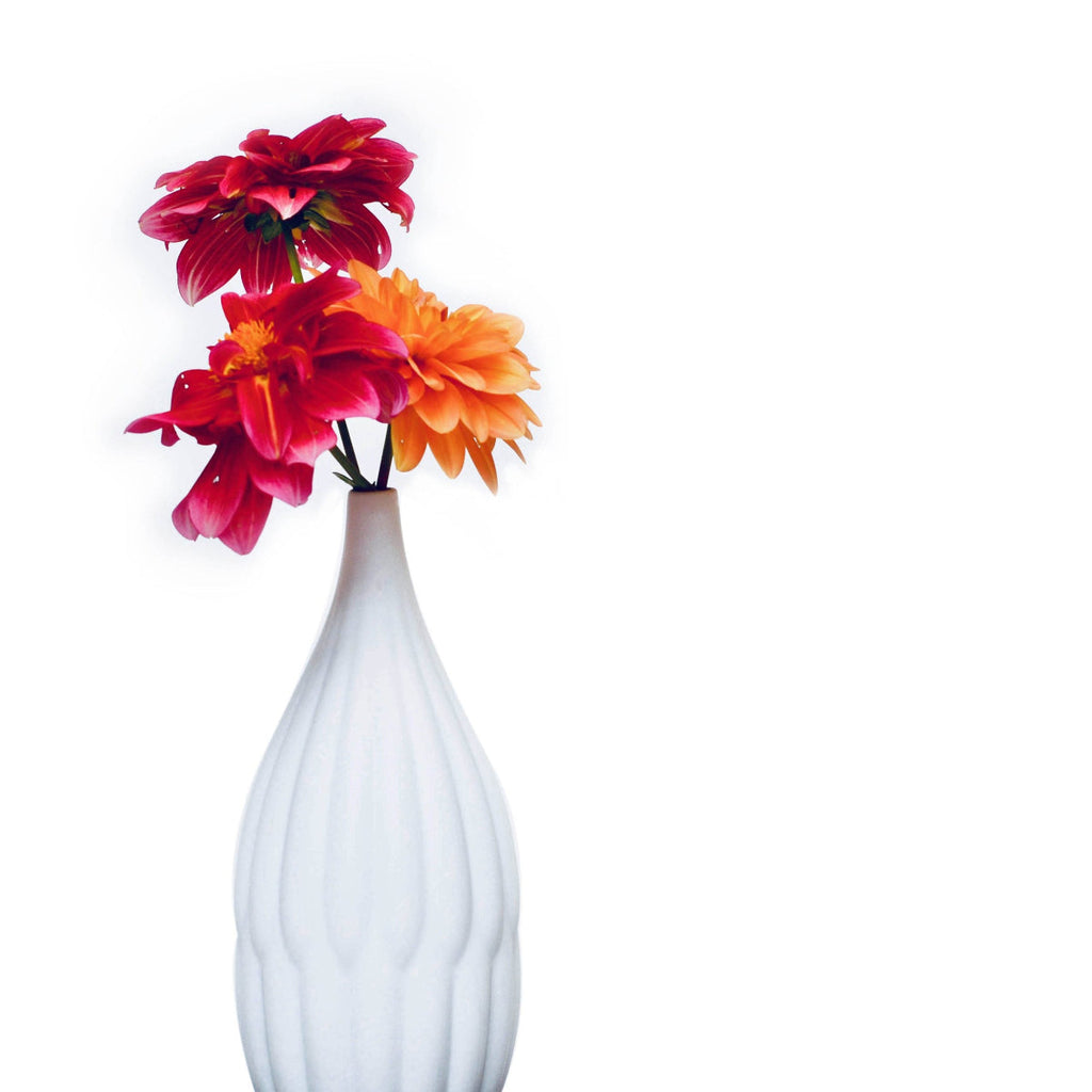 Tall Textured Porcelain Vase